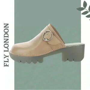 Fly London Enda 510 Clog Bridle Rose Pink Various Sizes Available